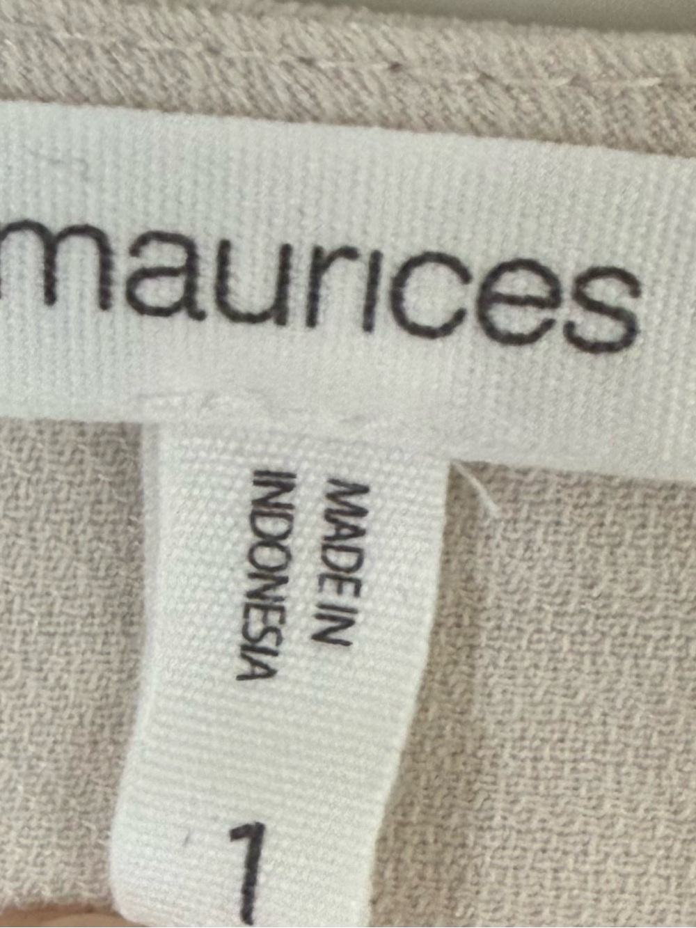 Maurices Women's Cream Textured Blouse